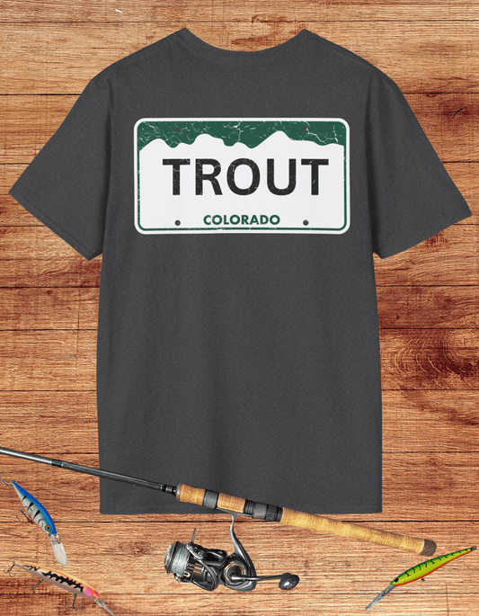 Colorado Trout License Plate Tee