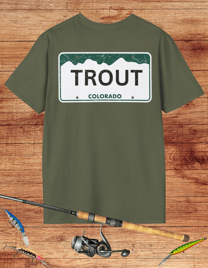 Colorado Trout License Plate Tee