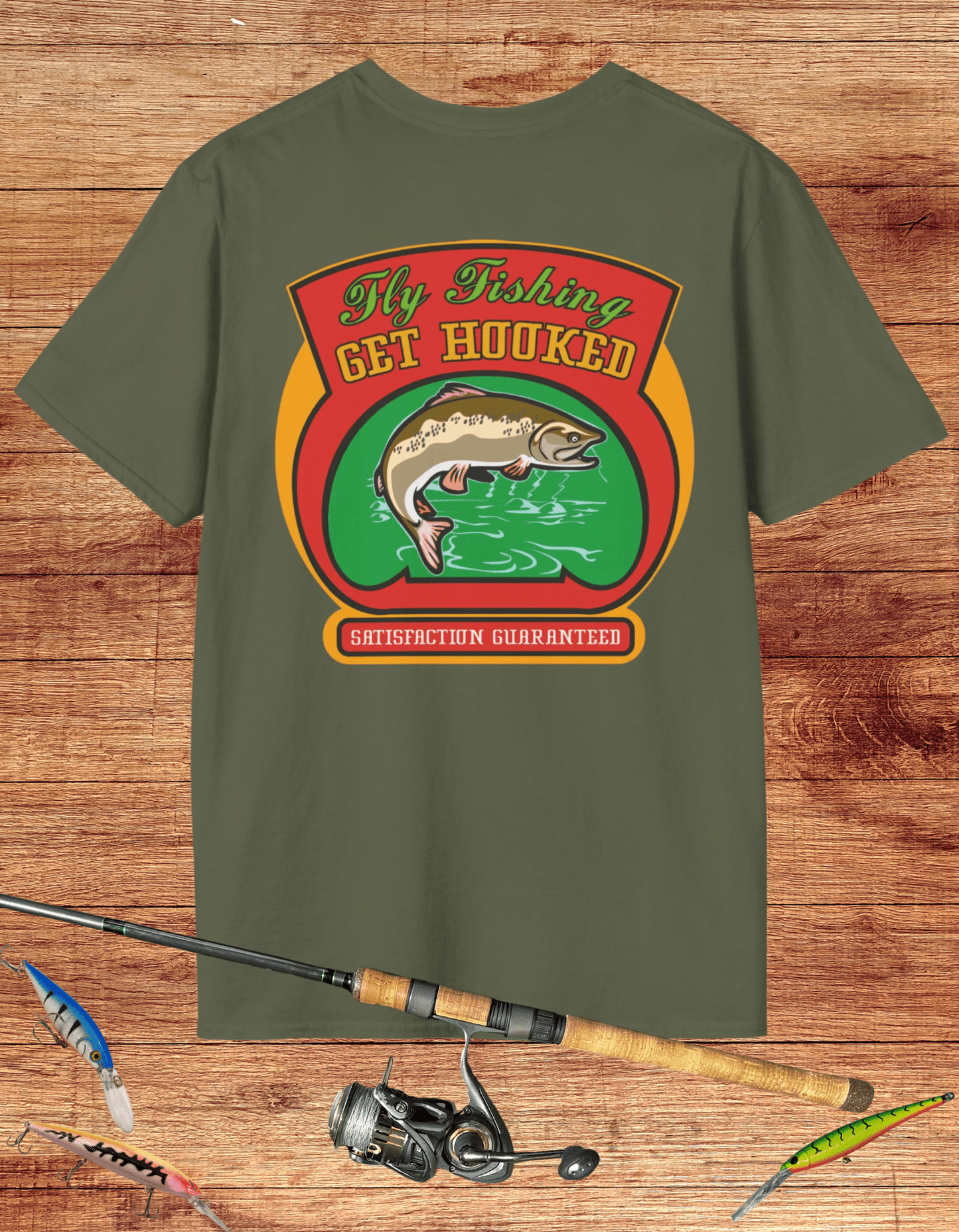 Fly Fishing Get Hooked Tee