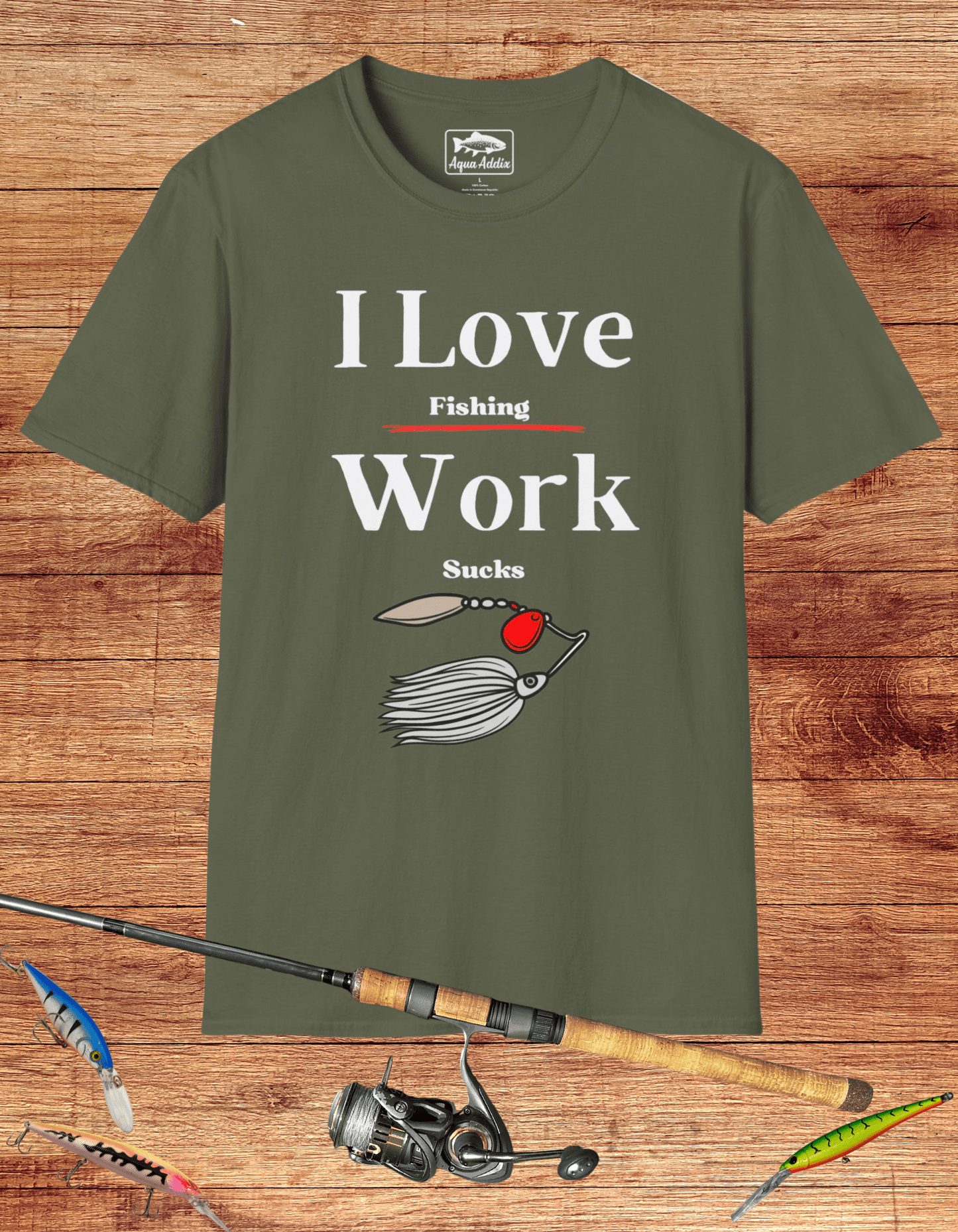 I Love Work Tee