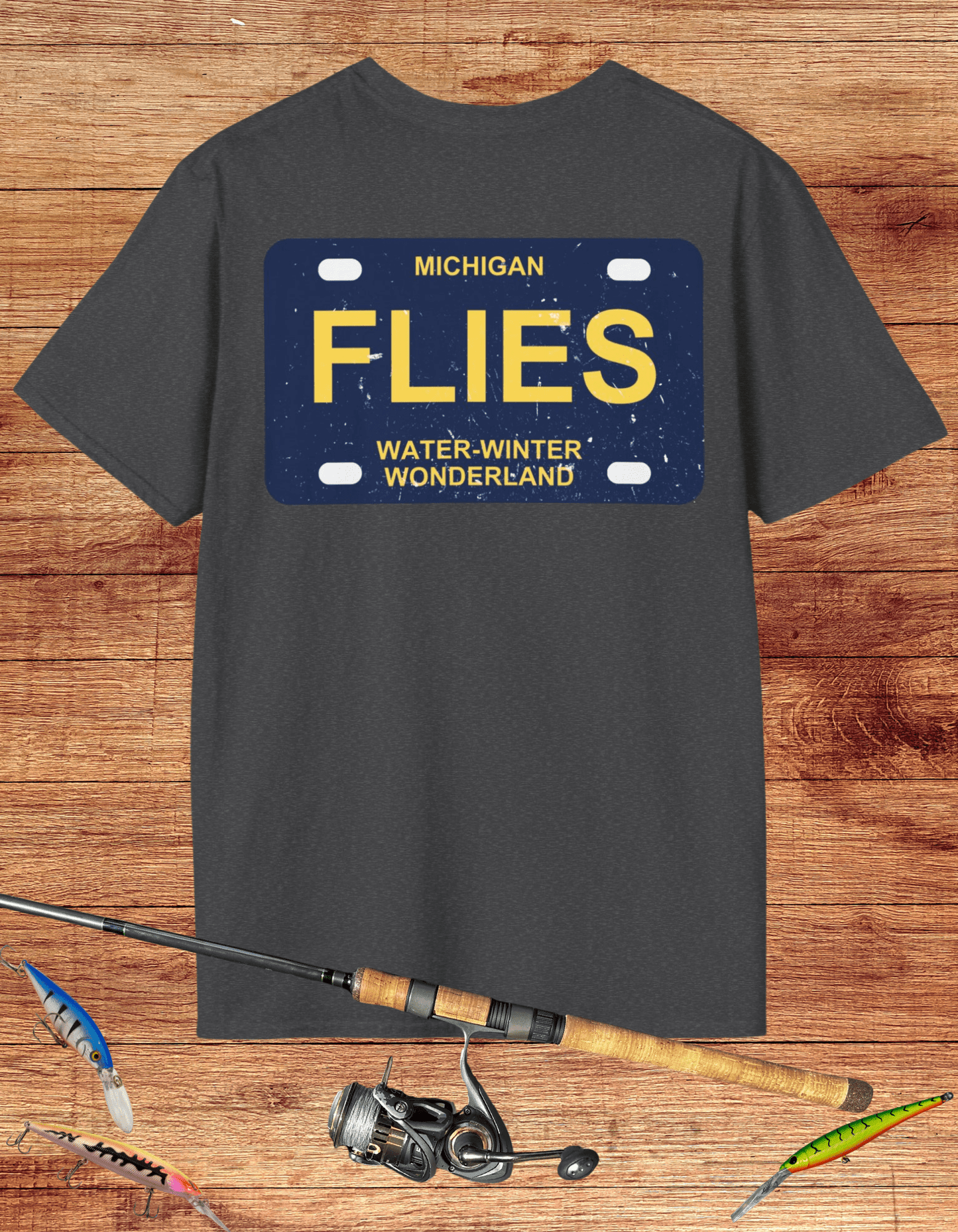 Michigan Flies License Plate Tee