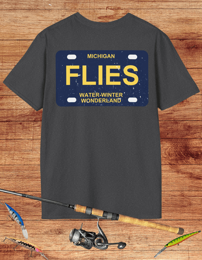 Michigan Flies License Plate Tee