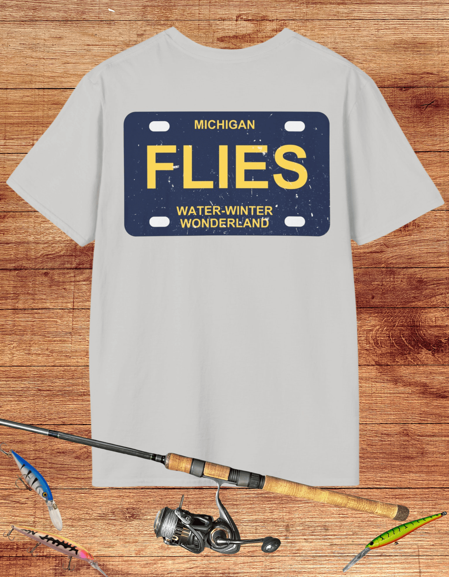 Michigan Flies License Plate Tee