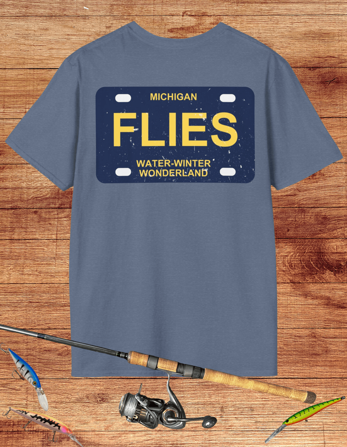 Michigan Flies License Plate Tee