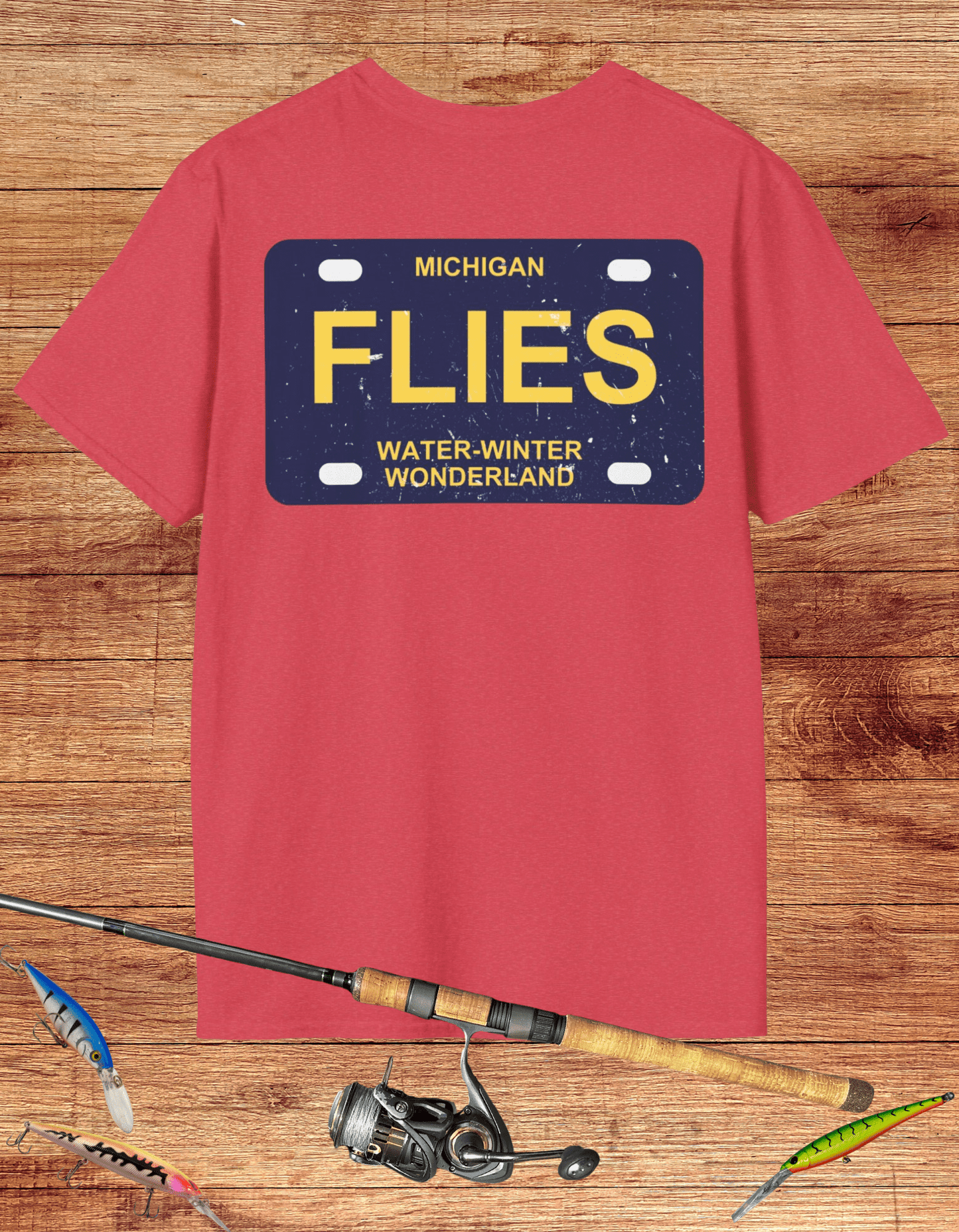 Michigan Flies License Plate Tee