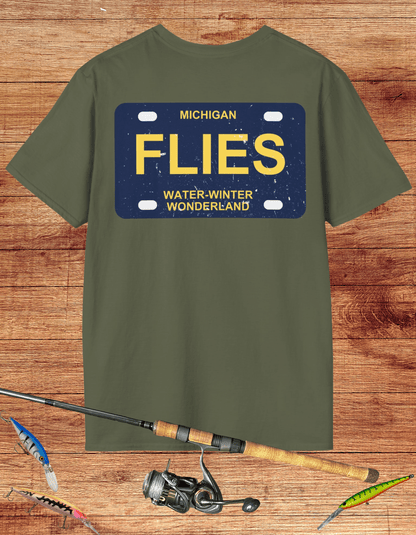 Michigan Flies License Plate Tee