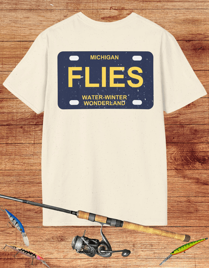 Michigan Flies License Plate Tee