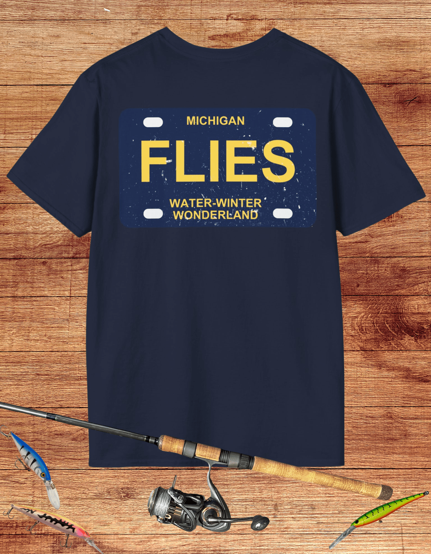 Michigan Flies License Plate Tee