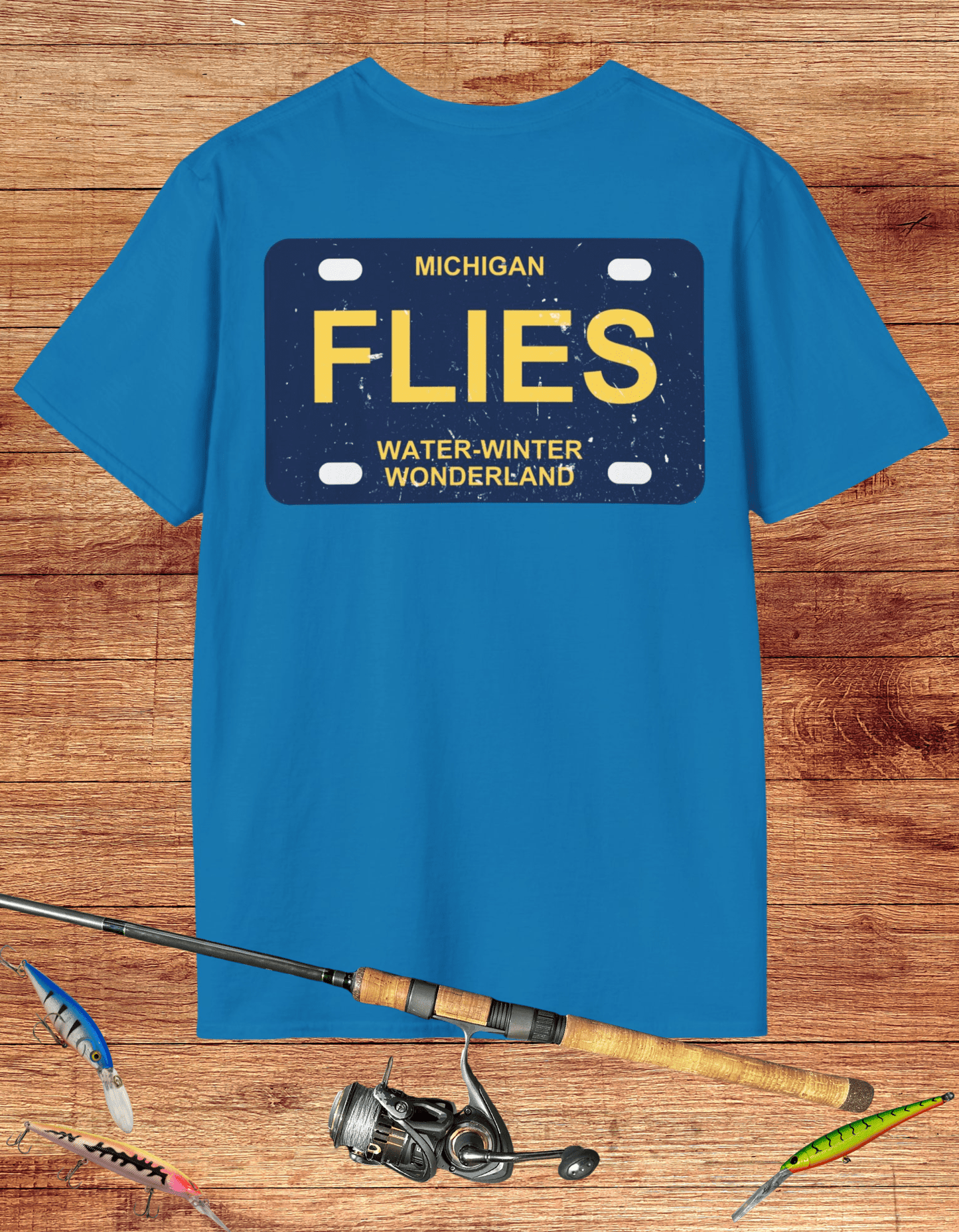 Michigan Flies License Plate Tee