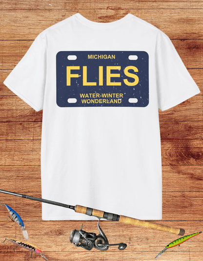 Michigan Flies License Plate Tee