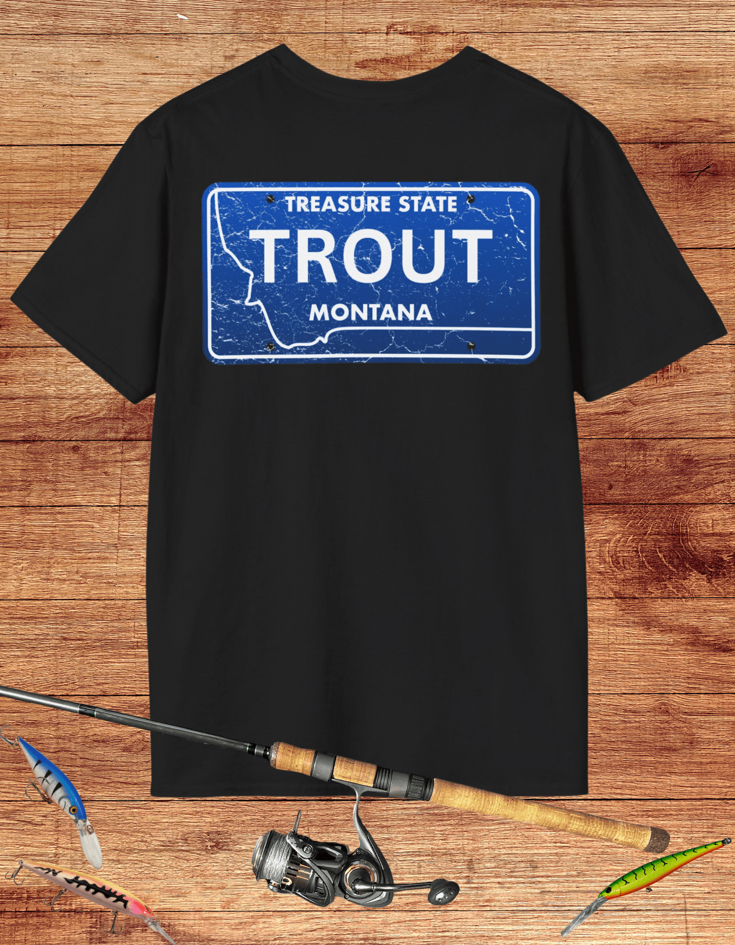 Montana Trout License Plate Tee