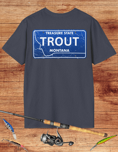 Montana Trout License Plate Tee