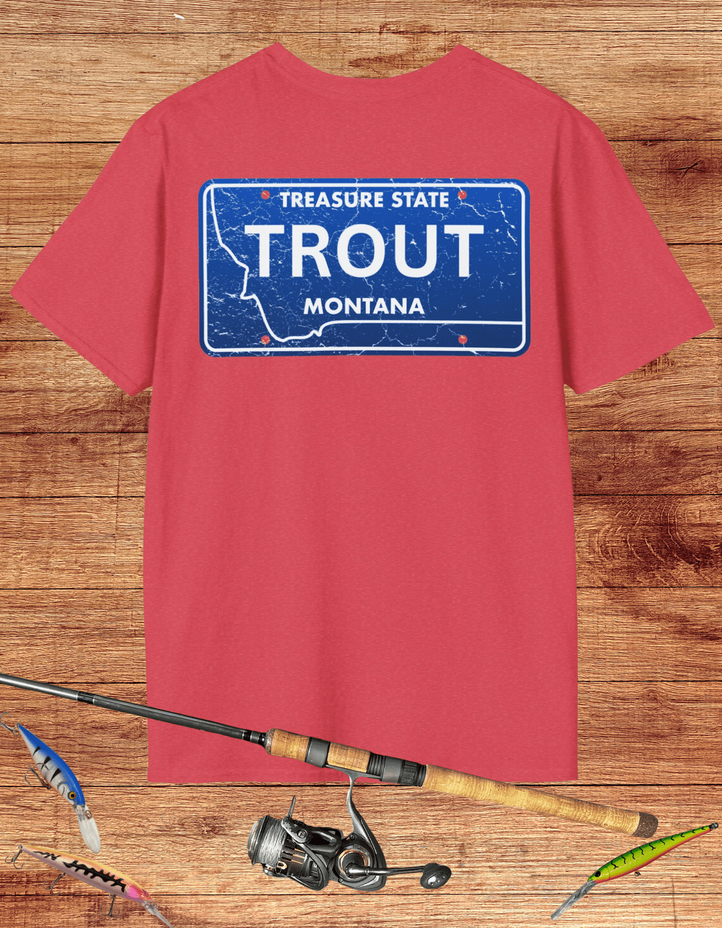 Montana Trout License Plate Tee