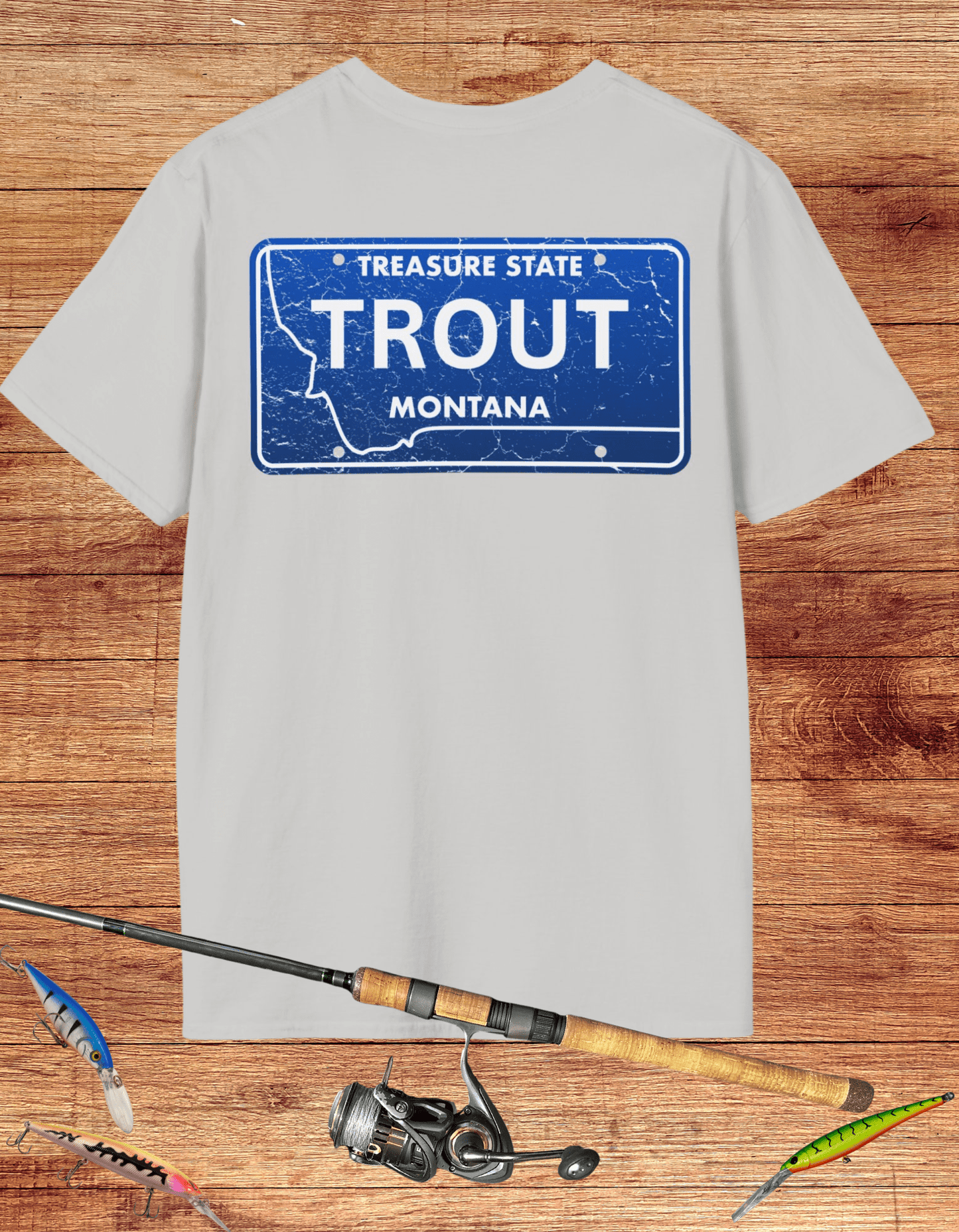 Montana Trout License Plate Tee