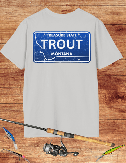 Montana Trout License Plate Tee