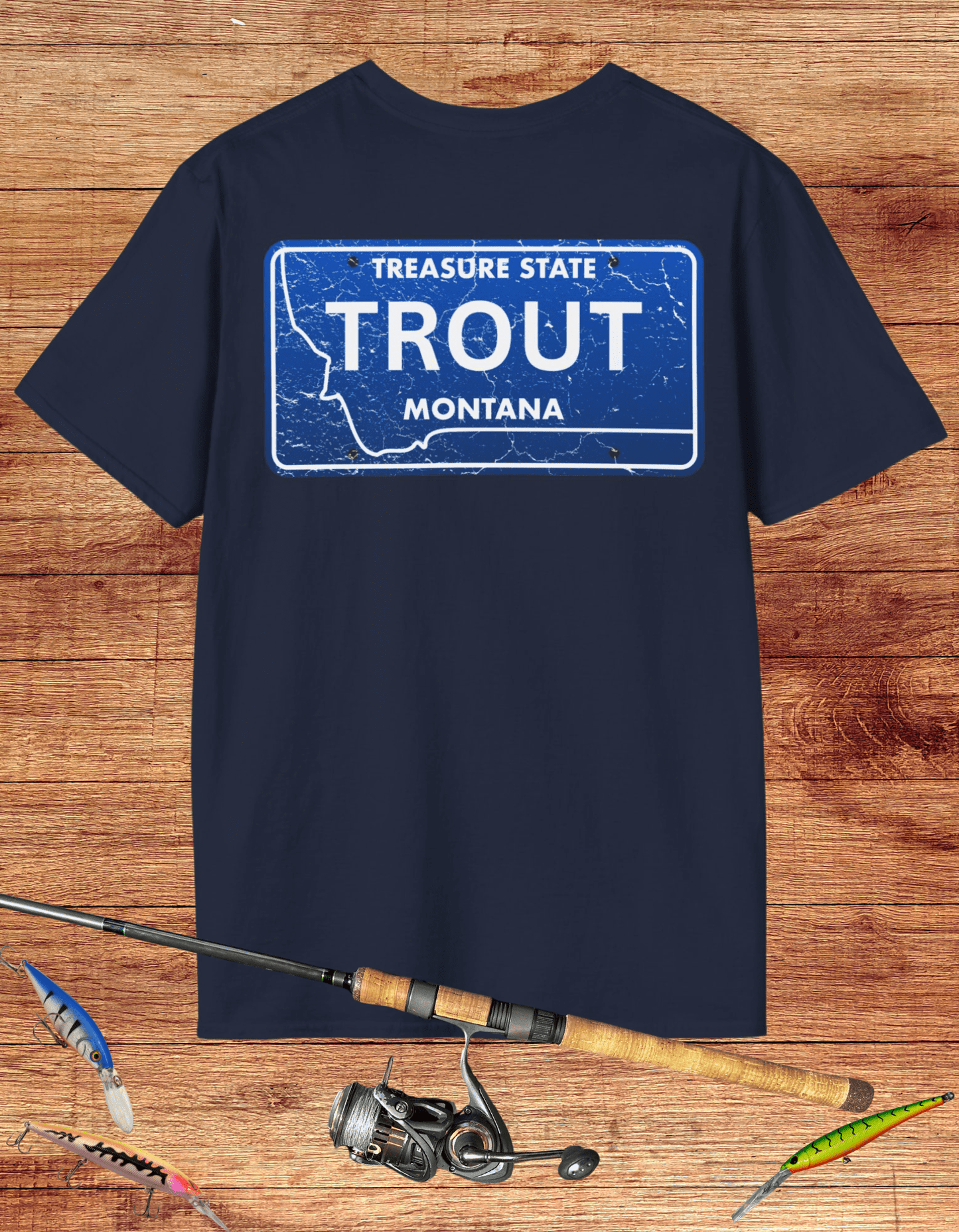 Montana Trout License Plate Tee