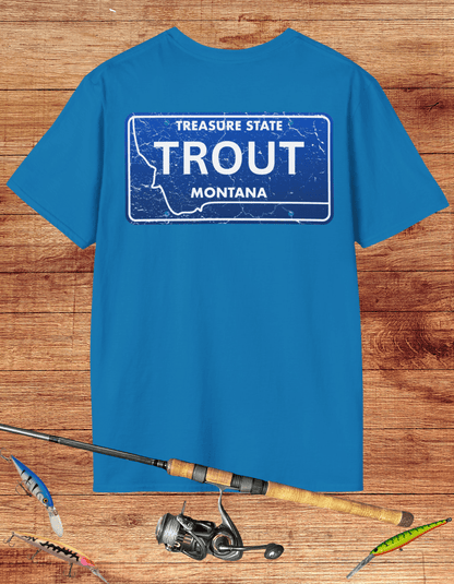 Montana Trout License Plate Tee