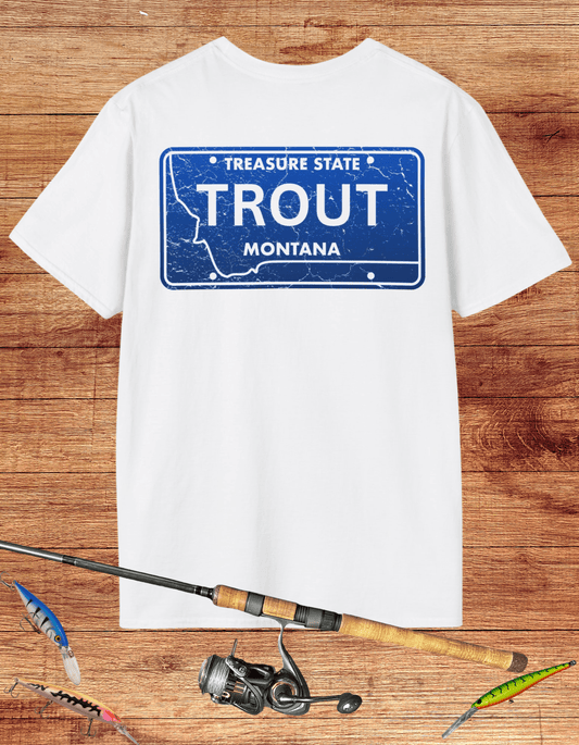 Montana Trout License Plate Tee