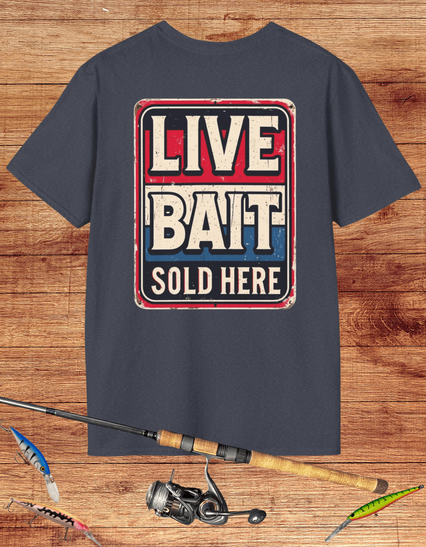 Retro Live Bait Sold Here Tee