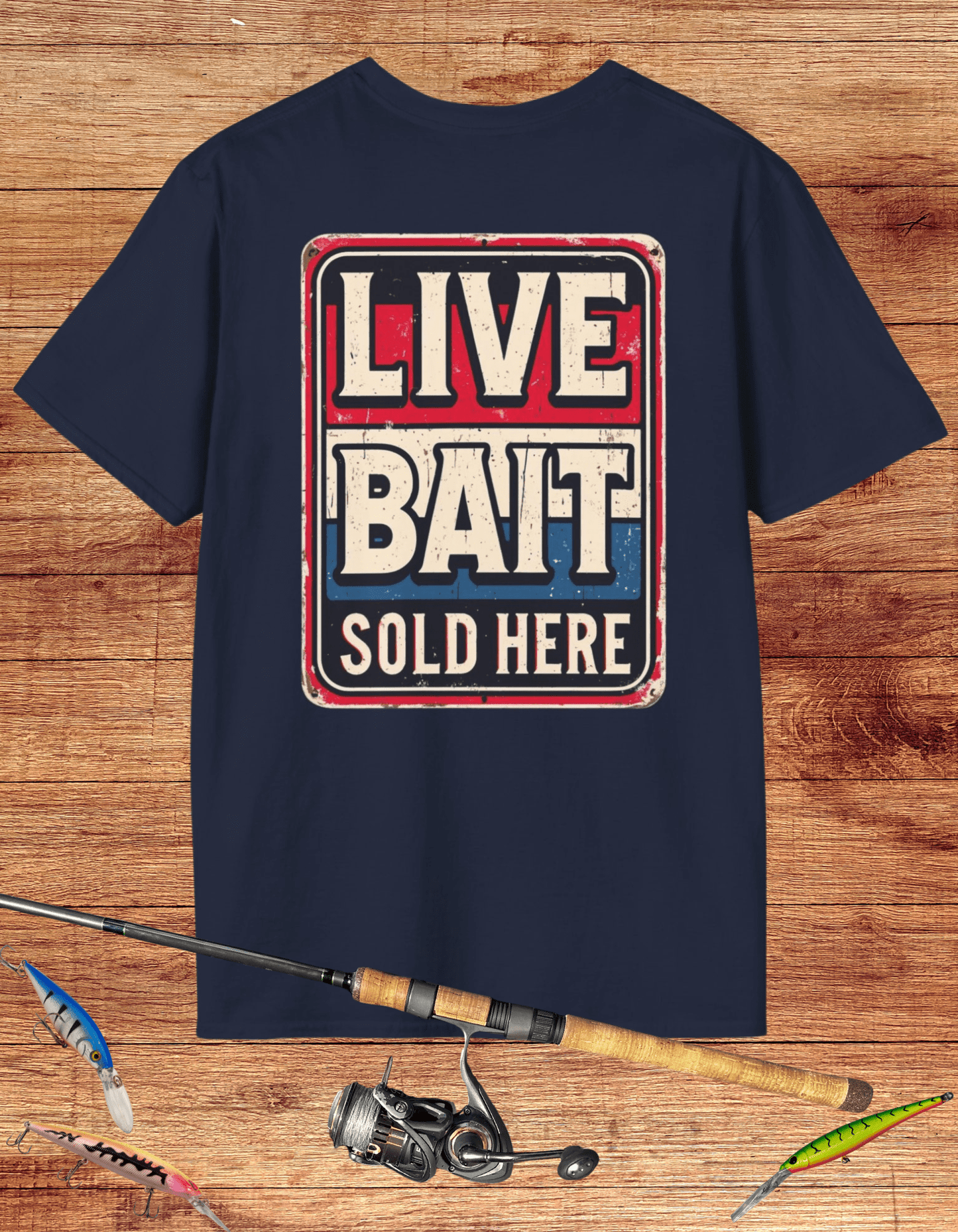 Retro Live Bait Sold Here Tee