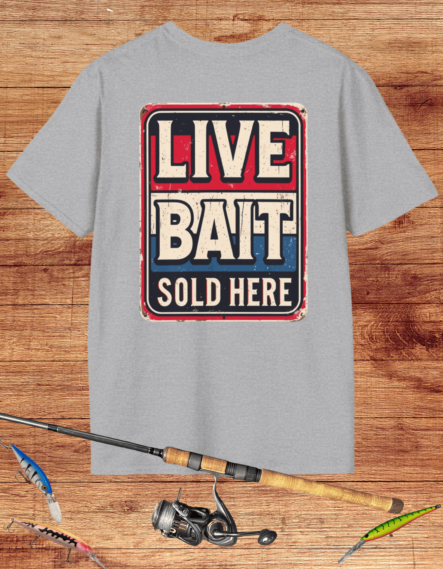 Retro Live Bait Sold Here Tee