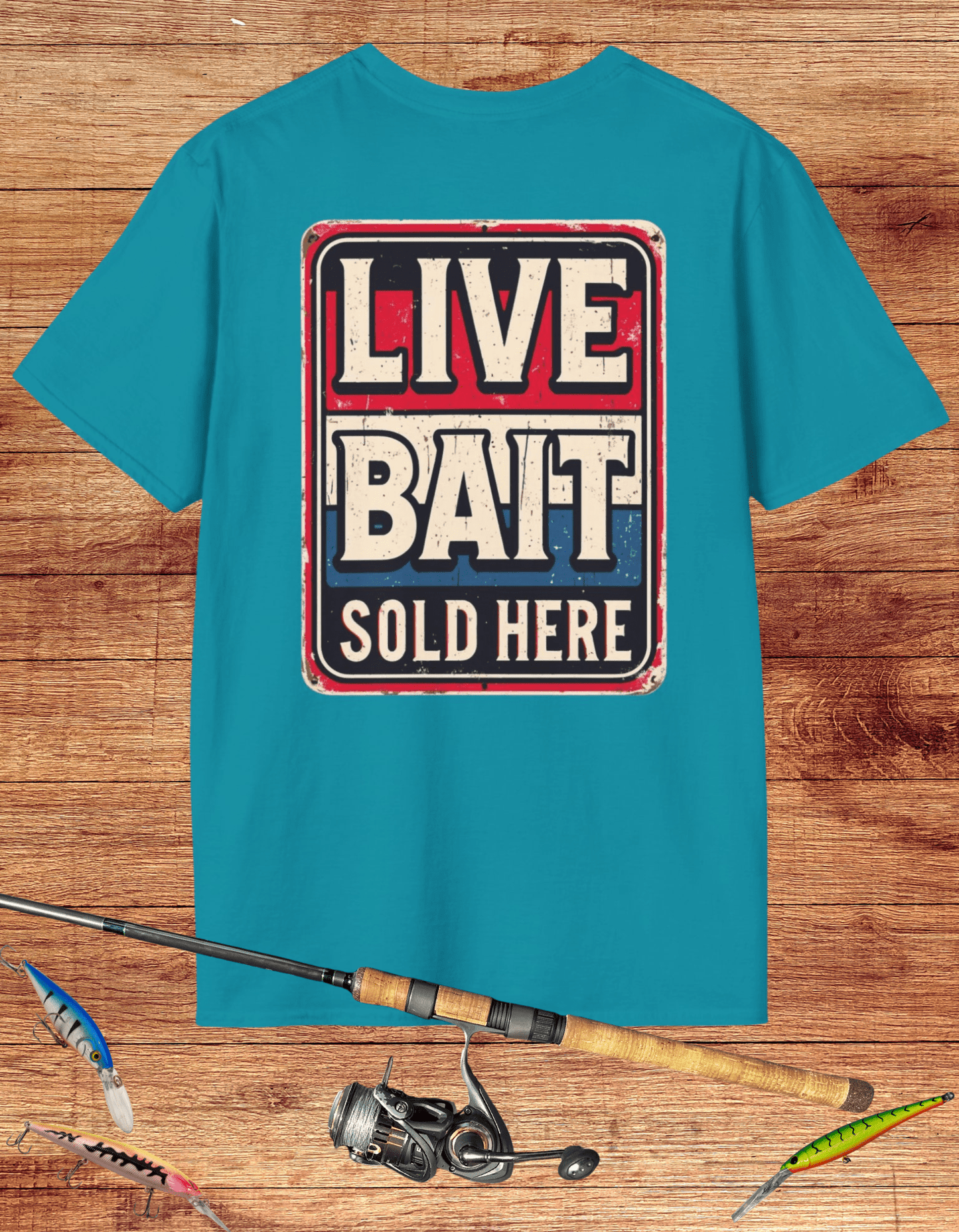 Retro Live Bait Sold Here Tee