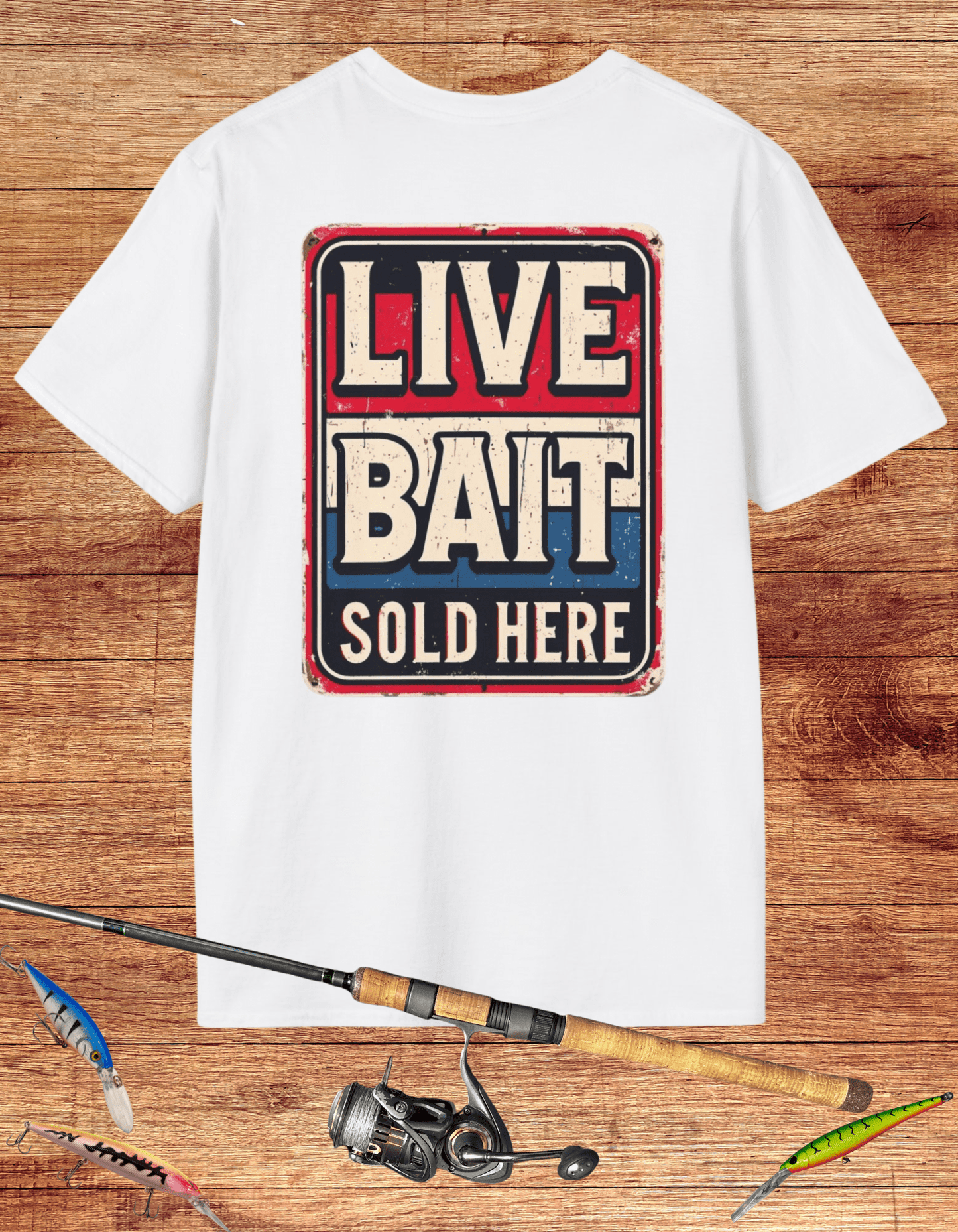 Retro Live Bait Sold Here Tee